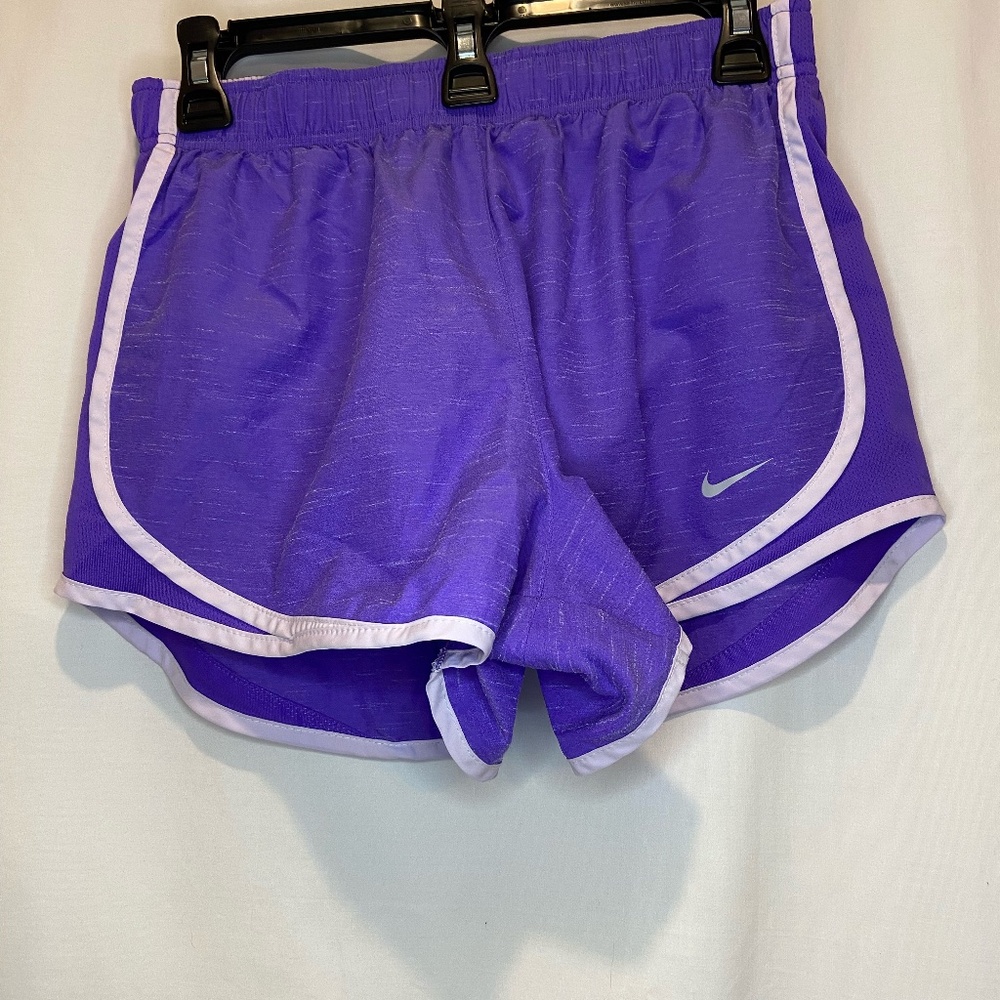Nike Athletic Shorts Running Workout Purple Dri Fit Liner Pocket Womens Medium